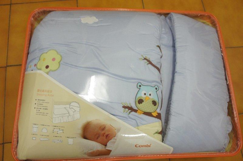 Combi 貓頭鷹七件式嬰兒寢具組