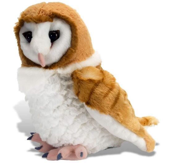 11657c 日本進口 好品質 可愛呆萌 草鴞貓頭鷹鳥類動物絨毛絨娃娃玩具玩偶擺件裝飾品收藏品禮品