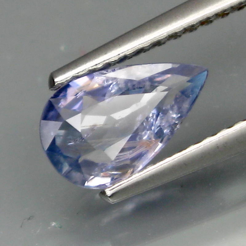 藍寶石[C2608-USP0816118-9]+附GLC證書 1.04克拉 100％天然無燒 梨形刻面 矢車菊藍色藍寶石