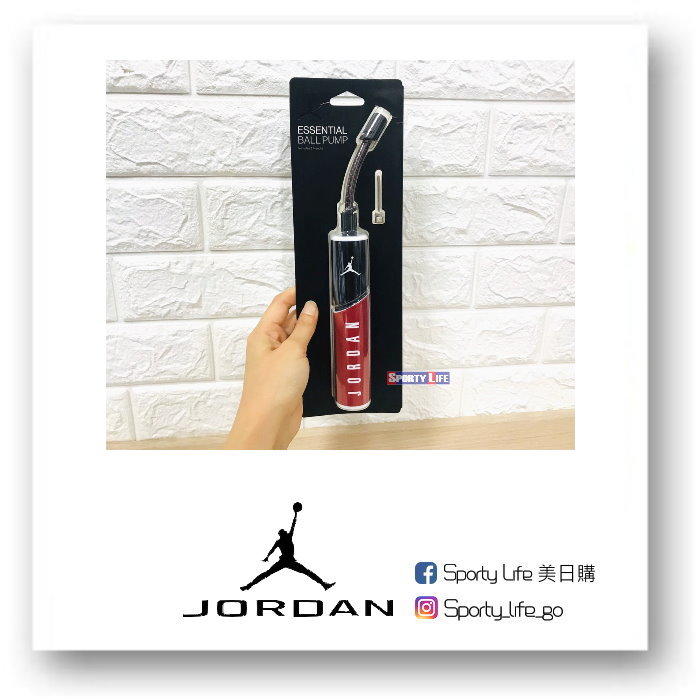 【SL美日購】JORDAN 喬丹 打氣筒 充氣筒 打氣桶 籃球 排球 附球針 攜帶型 AC4408-079