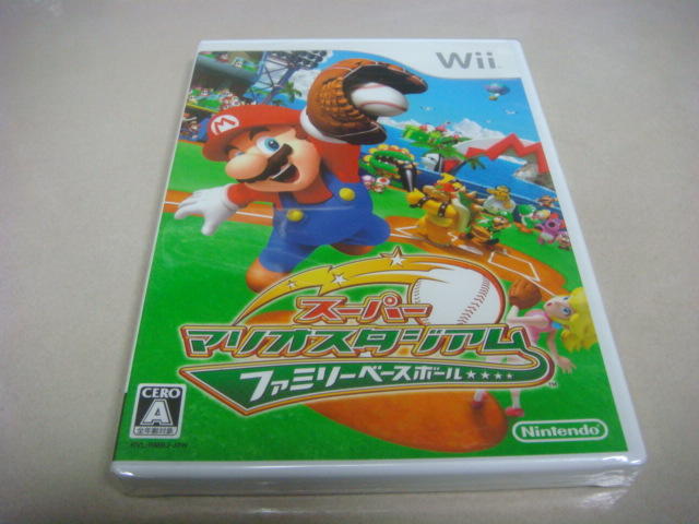 遊戲殿堂~Wii『超級瑪利歐棒球場 家庭棒球』日初版全新品