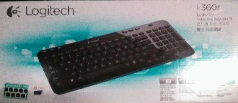 羅技 Logitech  無線鍵盤 K360r 黑色