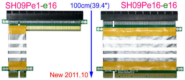1 meter PCIe x16 to x16 PCI-e PCI Express external card 1米長外接式延伸卡