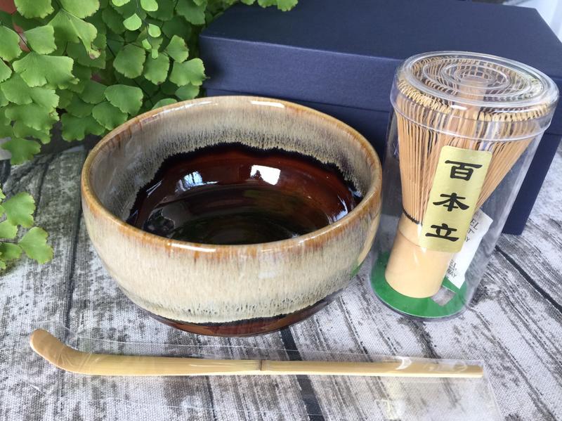 日本茶道具茶碗抹茶碗唐津茶道三件組合附盒裝| 露天市集| 全台最大的網 
