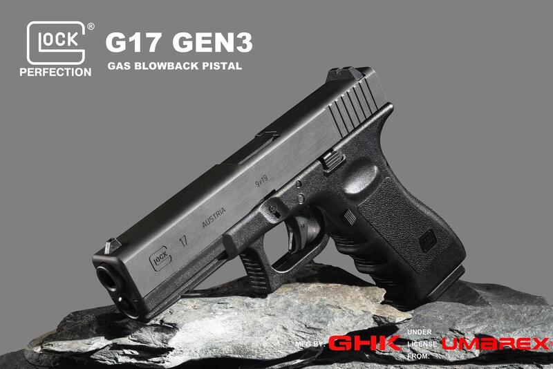 Umarex GHK GLOCK G17 手槍 瓦斯槍 鋼製 ( 克拉克BB彈BB槍玩具槍R6吃雞CS射擊氣球2077