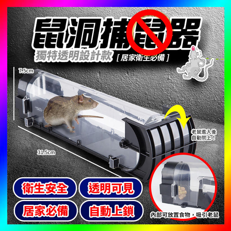 【現貨~】2入組 鼠洞式捕鼠器 滅鼠神器 全自動高靈敏踏板式捕鼠籠 捕鼠夾『JH小舖』