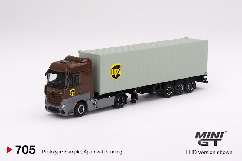 烈馬MiniGT 1/64 Mercedes-Benz Actros w/ 40呎貨櫃