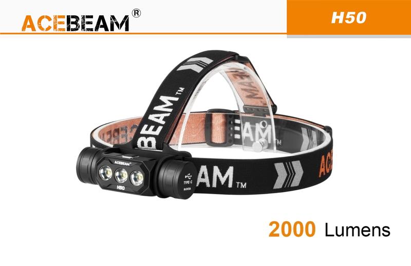 【電筒小鋪】AceBeam H50 輕巧型戶外頭燈