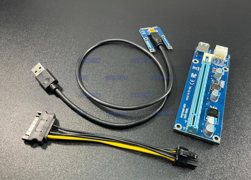 含稅 mini PCI-E轉PCI-E轉接卡 轉接線 USB3.0 PCI-E顯示卡 挖礦轉接卡 延長線#ZJ75