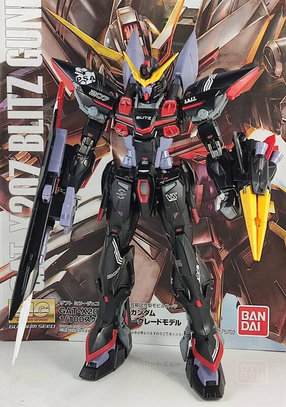 [鋼彈小鋪]售出 MG 1/100 電擊鋼彈 3R合金骨架 素組完成品 Blitz Gundam seed系列 攻擊 | 露天市集 | 全台最 ...