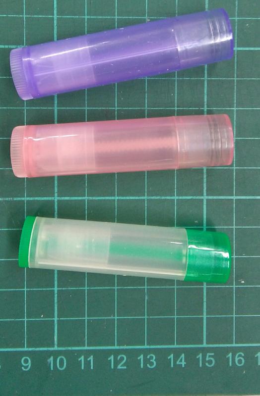 5g唇膏管 口紅管 人體香膏管 小圓管 透明粉紅 透明紫 透明綠