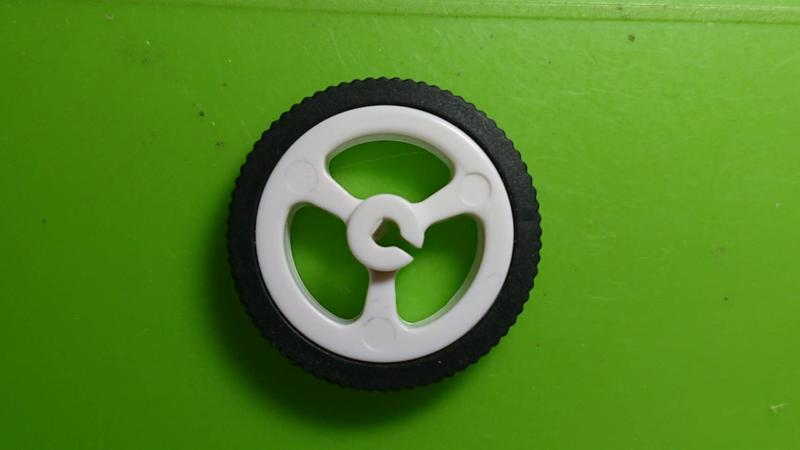 [S&R] D型軸 塑膠輪胎 D字軸 34MM 車輪 配N20減速電機 馬達