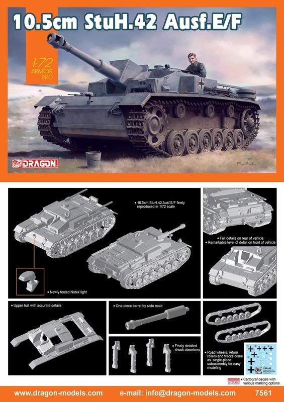 DRAGON  1/72   10.5cm StuH.42 Ausf.E / F   (7561)