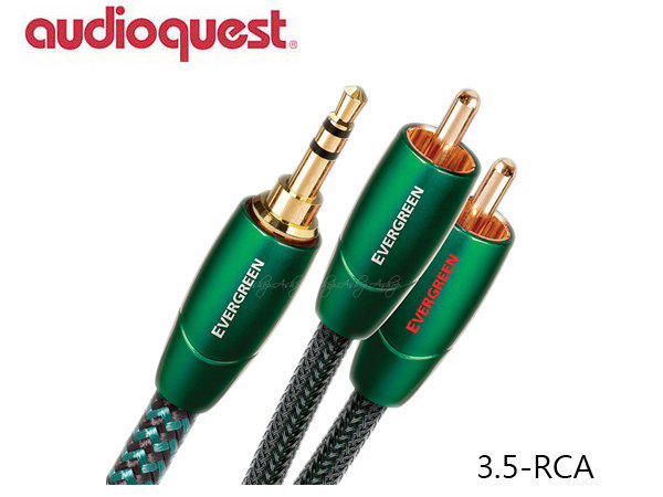 *【A Shop】美國 Audioquest Evergreen 訊號線 1M (3.5mm-RCA)