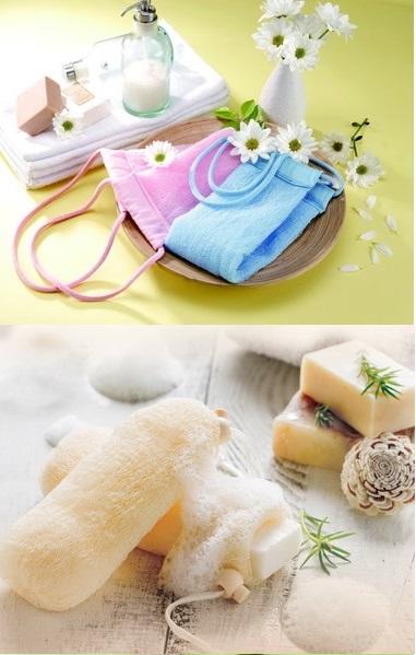 5層3D立體肥皂起泡袋1入、去角質洗背巾1入★全球3D專利縐網、台灣製、立體纖維沐浴巾、起泡皂袋、肥皂起泡袋