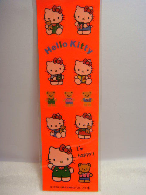 瑪奇格 日本原裝進口 Hello Kitty 1993 絶版小貼紙