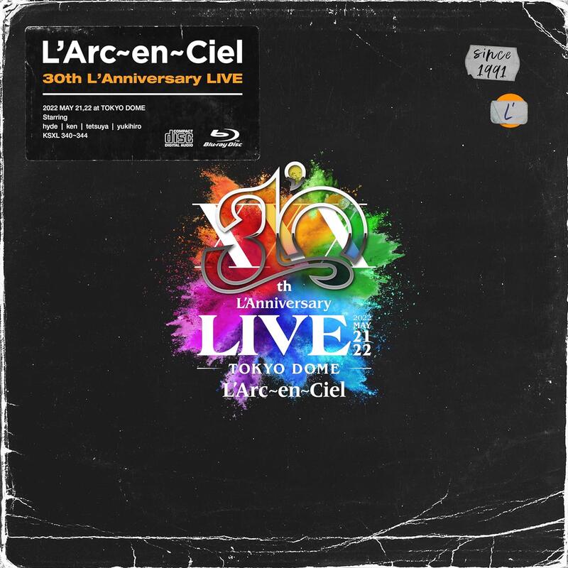 JB 彩虹樂團 L’Arc～en～Ciel「30th L’Anniversary LIVE」BD/DVD