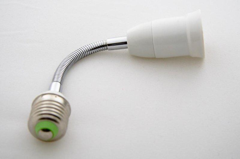 [SMD LED 小舖]E27 燈座蛇管延長頭28cm(可搭配LED燈泡接於燈具,改變照射方向)