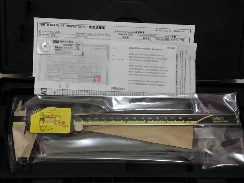 小禮拍賣 日本製 Mitutoyo 三豐 電子 游標卡尺 200MM 500-197-20