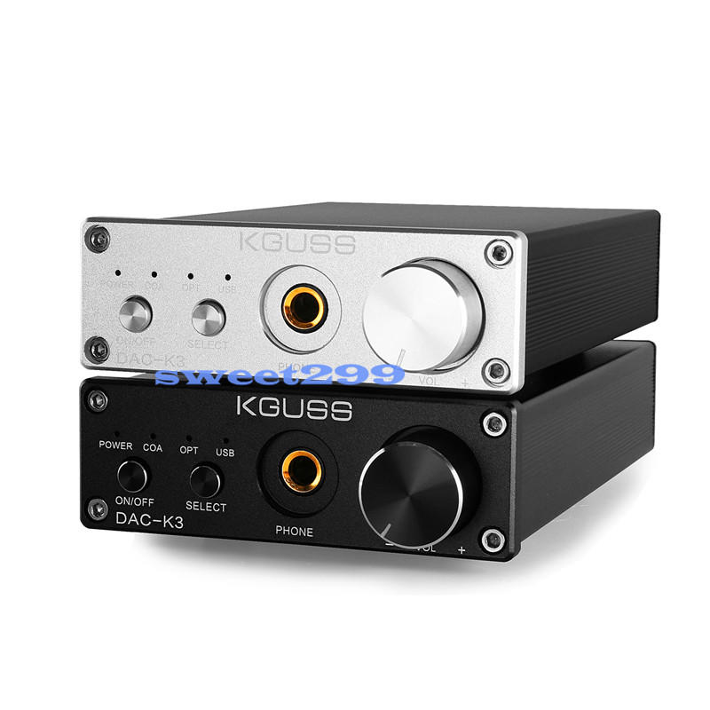 CS8416+CS4398 DAC-K3 HIFI音頻解碼器 USB 光纖 同軸發燒DAC解碼 耳放壹體機