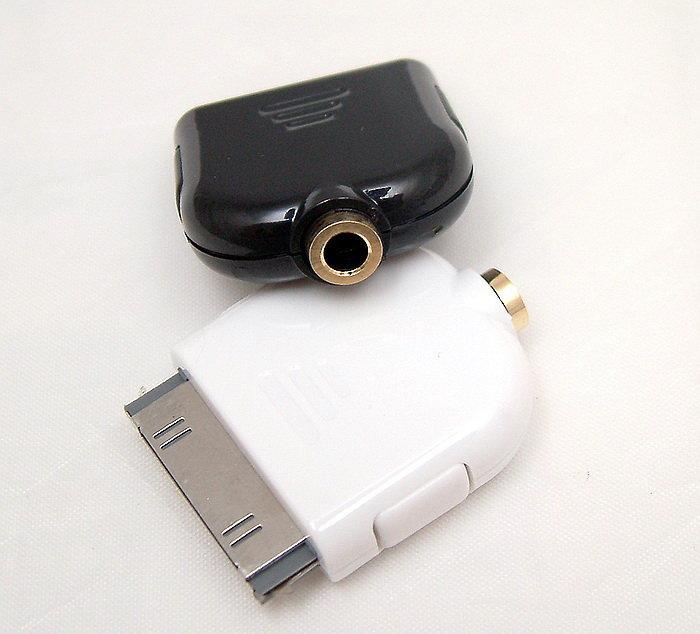 志達電子 iPod Dock轉接頭 白色 3.5mm 母座 可連接音頻線 改善音質必備 pha-b E11K L11參考