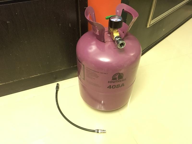 可攜式儲氣桶/風桶-- 408A 冷媒桶 改裝--空壓桶((含壓力表))