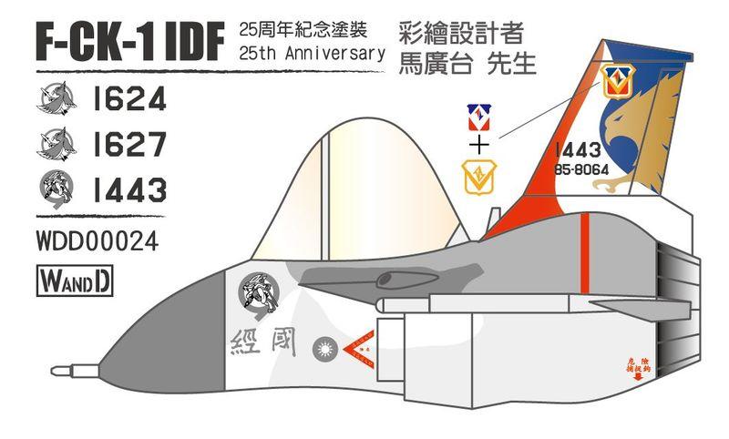 WANDD_Egg plane 蛋機_中華民國空軍 IDF戰機 服役25週年彩繪 (雙機入)_WDD00024