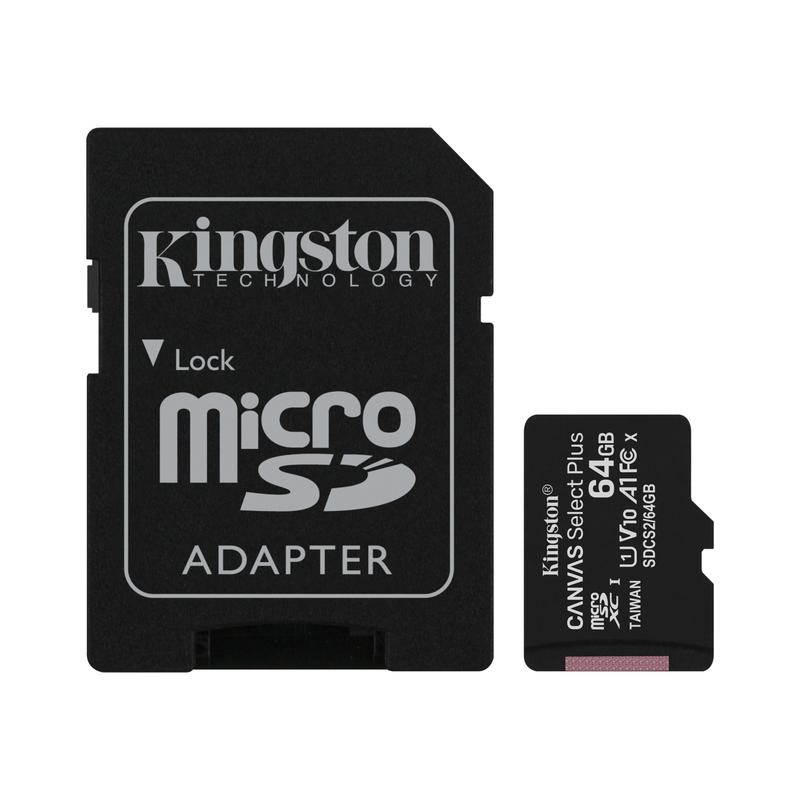 【康畢特電腦】金士頓 Kingston 64GB Canvas Select Plus microSD卡 SDCS2