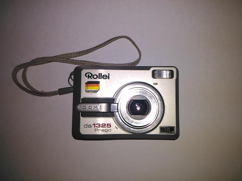 德國Rollei da1325 Prego 1000萬畫素數位相機 零件機(可開機/LCD有水波紋)