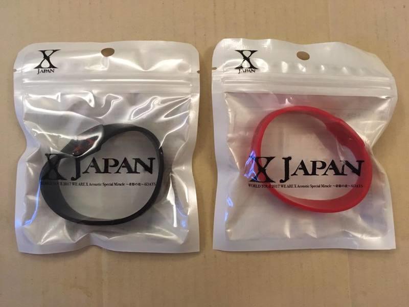 現貨 X JAPAN WORLD TOUR 2017 WE ARE X 驅蟲香味塑膠手環