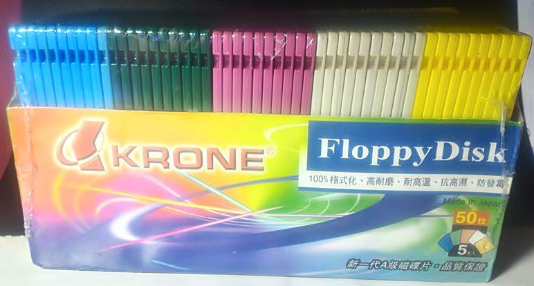 《開收據》 全新未拆 50片組 Krone 3.5吋 1.44MB 磁碟片/磁片/軟碟片