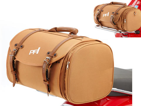 PFI復古潮流機車行李包 (咖啡色)  ( 大+小 ) 福利品