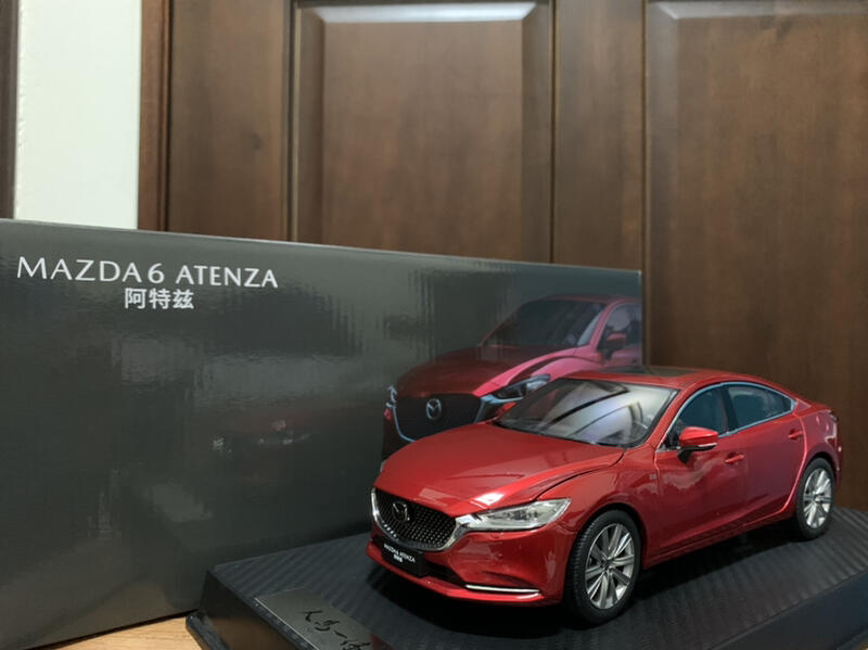 【E.M.C】1:18 1/18 原廠 Mazda Mazda6 Mazda 6 2019 金屬模型車 紅色