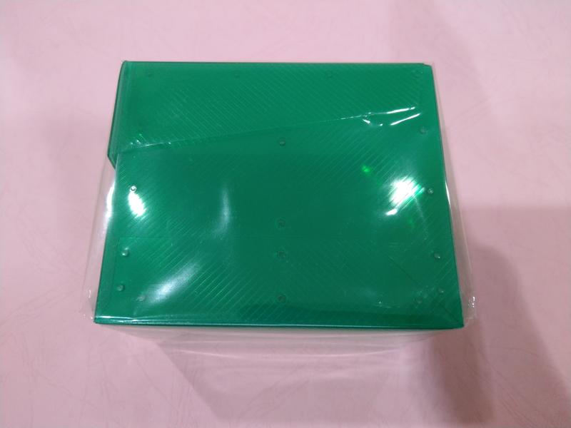 遊戲王 特大卡盒 加大直式 收集盒 收納盒 7.4*9.5*11 CM 約可放200張卡(透明綠)(全新)郵寄運費80元