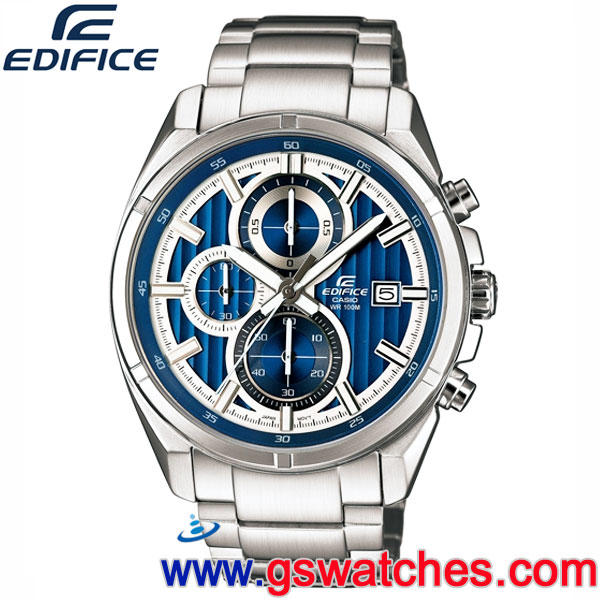 【金響鐘錶】全新CASIO EFR-532D-2A,公司貨,EDIFICE,時尚男錶,計時碼錶,日期顯示