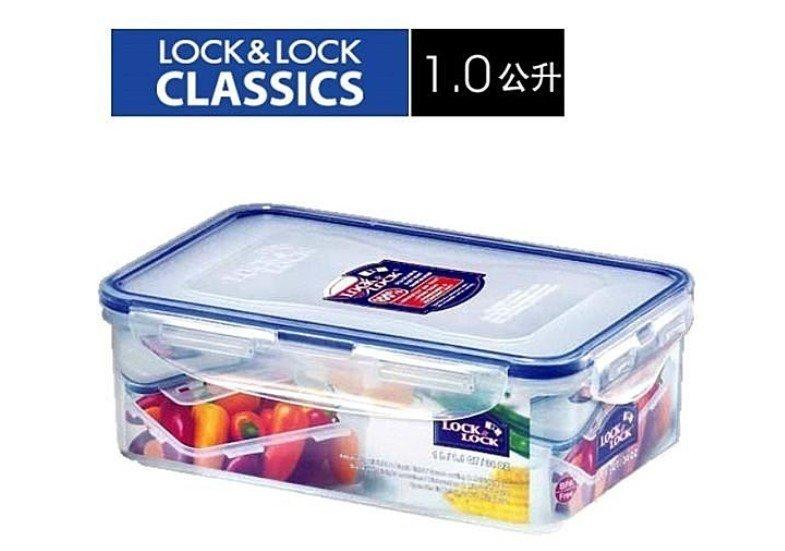 (玫瑰rose984019賣場)韓國LOCK&LOCK樂扣微波密封保鮮盒HPL-817( 容量1000ml)耐熱.不外漏