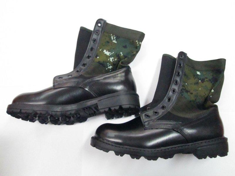 新版國軍專用-迷彩靴-戰鬥靴-迷彩長筒皮鞋-軍用靴