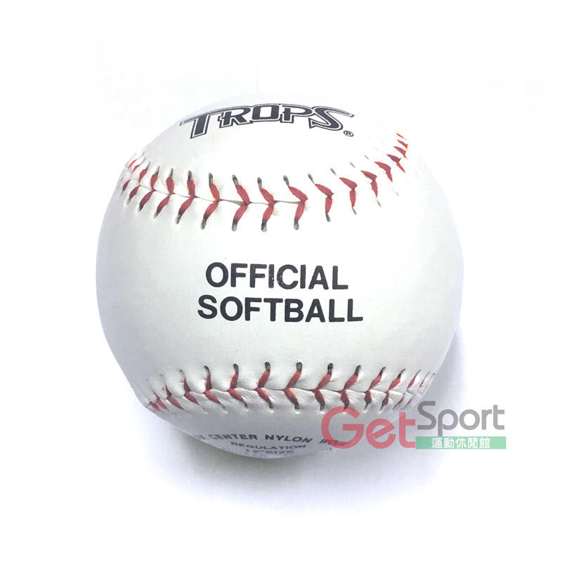 TROPS軟木硬式縫線壘球(練習級)(慢速壘球/快速壘球/棒壘/softball/台灣製造)