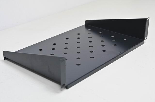【ANP】19吋 2U 300mm深  黑色 雙耳式 通用型層板 機櫃用 層板 托盤 (shelf) (網路機櫃)