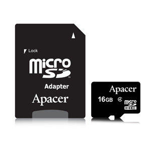 《WL數碼達人》Apacer 宇瞻 microSD TF 16G C4記憶卡 附轉接卡