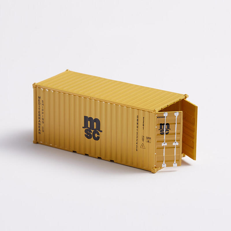 【W先生】1:64 1/64 金屬 合金 集裝箱 迷你貨櫃 貨櫃模型 20呎貨櫃 可開門 10x4.5x4.3