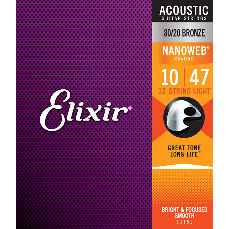 《民風樂府》Elixir 頂級民謠吉他包覆弦 12弦吉他專用 黃銅 .010-.047 缺貨中