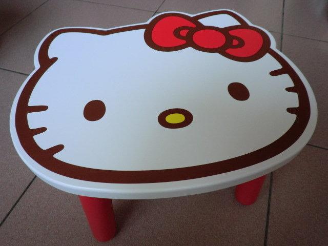 【nike100m】凱蒂貓 Hello Kitty KT 頭型 造型椅 矮凳椅 兒童座椅 KT-0631C(白)