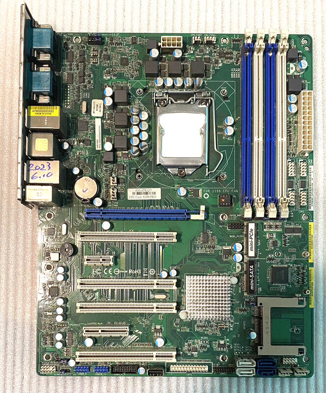 IMB-770 1155 Ｑ７７三代工業用 往管用 主機板 附擋板 支援 DPｘ２兩個千兆網路