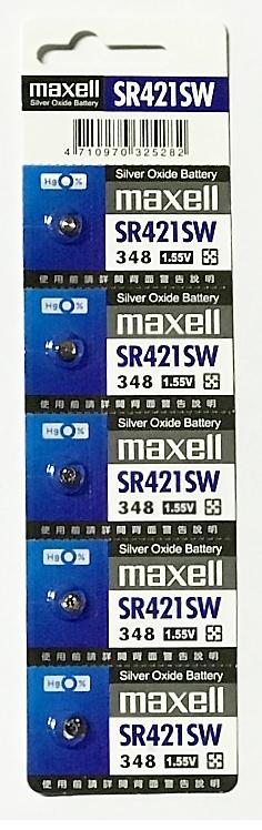 日本 Maxell 公司貨 1.5V 鈕扣電池 SR421SW (348) 水銀電池 電池 手錶
