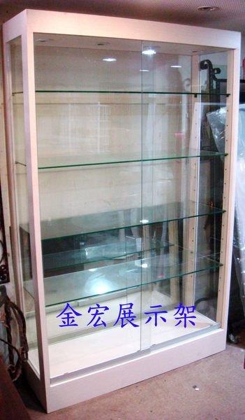 GH玻璃櫃-4尺模型展示櫃2~玻璃櫃.珠寶櫃.展示架.鍛造架.飾品櫃,網架.衣架,模特兒