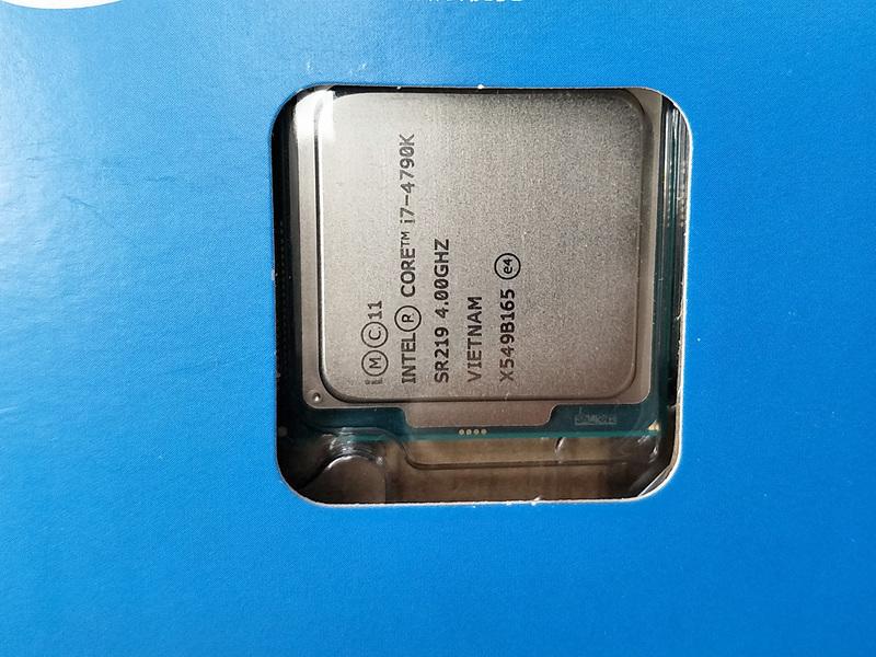 Intel Core i7-4790K 4.0G SR219 4C8T 1150 88W 庫存散片CPU 一年保另