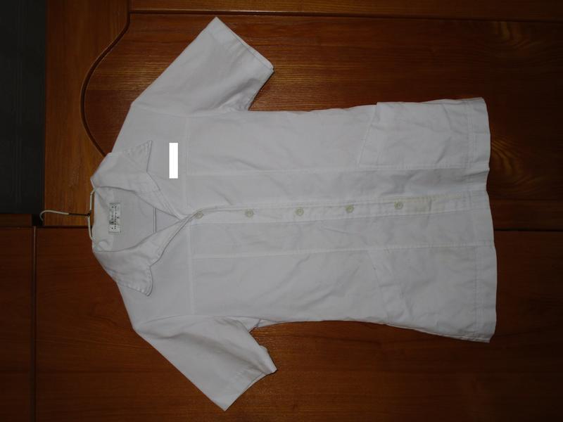 白色 褲裝 護理 護士制服 三件組 (長袖是贈送的...)