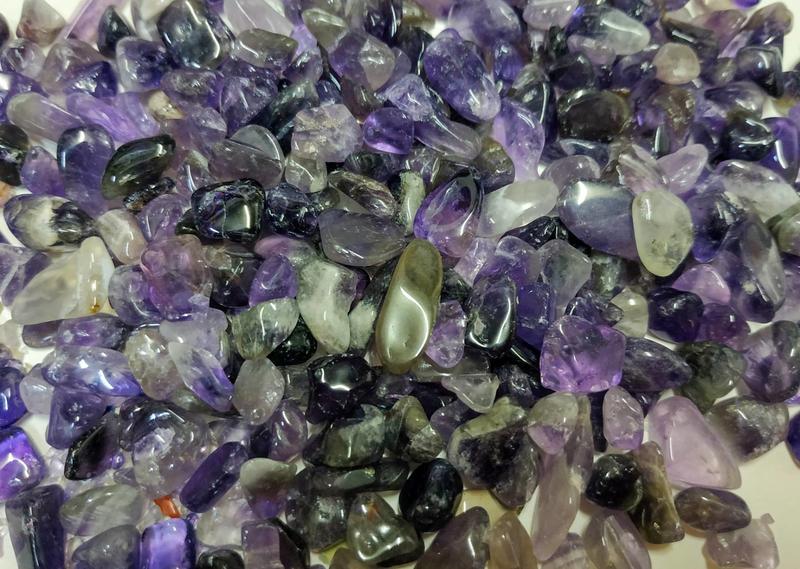 【發發開運坊】開光天然.紫水晶.碎石一包100公克~~已淨化
