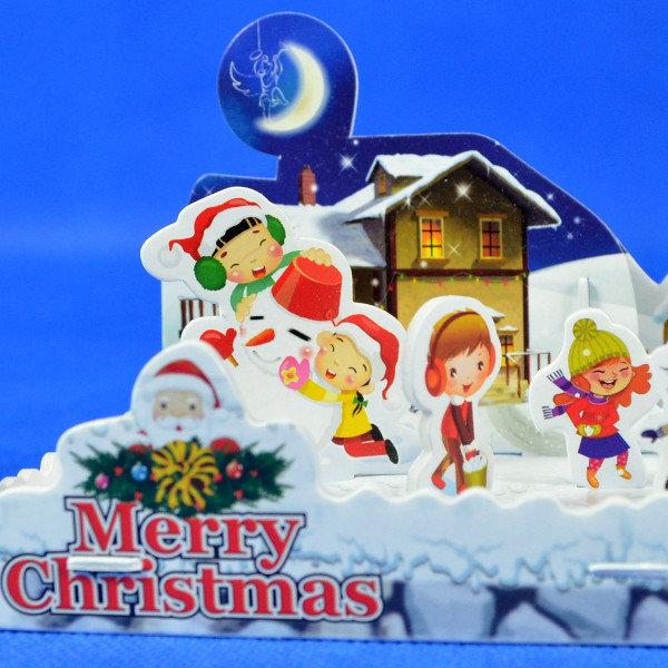 佳廷家庭 親子DIY紙模型3D立體拼圖贈品獎勵品專賣店 聖誕節萬聖節 袋裝聖誕節禮物系列3 卡樂保